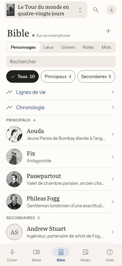 Capture : Comment consulter la bible sur smartphone ?, sur un livre d’exemple