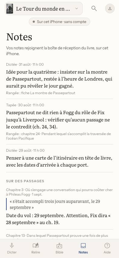 Capture : Comment mes ajouts arrivent-ils sur l’ordinateur ?, sur un livre d’exemple